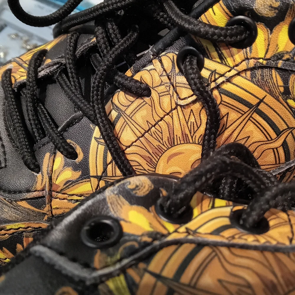 Versace Black & Gold Baroque Men’s Sneakers